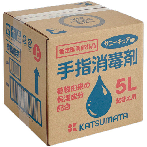 カツマタ　手指消毒剤サニーキュア　５Ｌ　ＢＩＢ　１１１　１箱