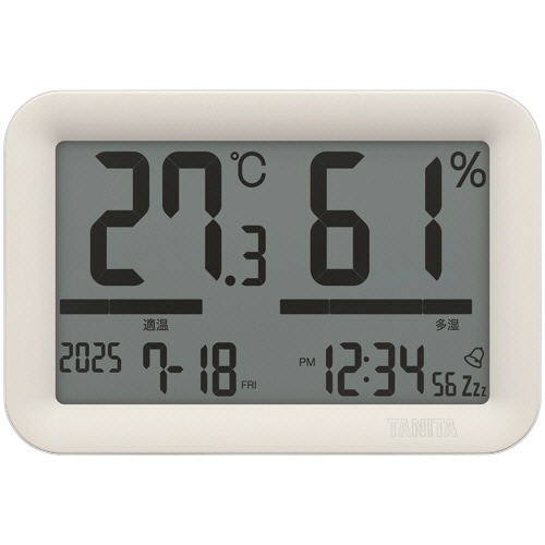 タニタ　デジタル温湿度計　アイボリー　ＴＴ－Ａ０１ＩＶ　１個
