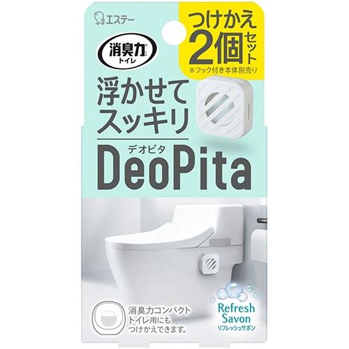 エステー　消臭力　ＤｅｏＰｉｔａ　トイレ用　付替用　リフレッシュサボン　１パック（２個）