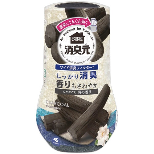 小林製薬　お部屋の消臭元　心がなごむ炭の香り　４００ｍＬ　１個