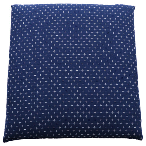 イケヒコ・コーポレーション　３層反毛座布団　詩織　ネイビー　５５×５９ｃｍ　１組（２枚）