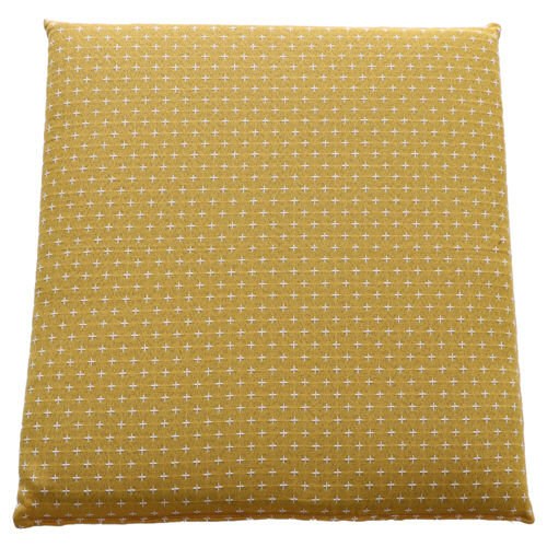 イケヒコ・コーポレーション　３層反毛座布団　詩織　イエロー　５５×５９ｃｍ　１組（２枚）