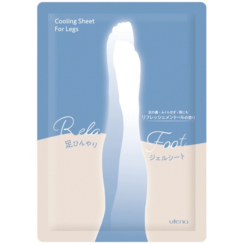 ウテナ　リラフット　足ひんやりジェルシート　リフレッシュメントール　１パック（２００枚：２枚×１００個）