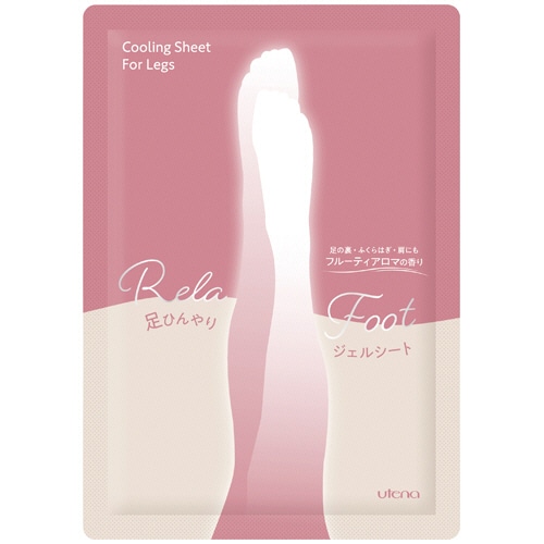 ウテナ　リラフット　足ひんやりジェルシート　フルーティアロマ　１パック（２００枚：２枚×１００個）