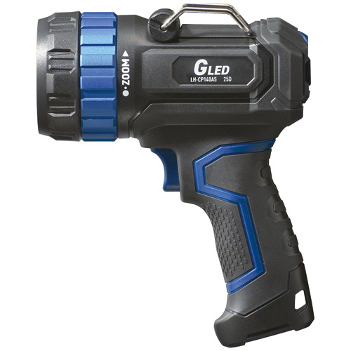 オーム電機　ＧＬＥＤライト　充電式ズームＬＥＤライト　１４００ルーメン　高輝度タイプ　ＬＨ－ＣＰ１４０Ａ５　１個