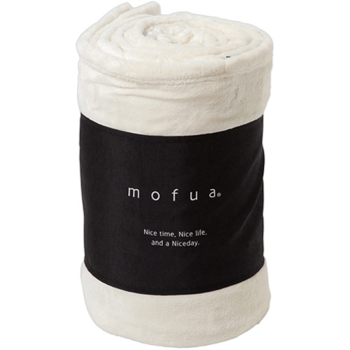 アクア ナイスデイ mofua プレミアムマイクロファイバー毛布 シングル アイボリー 1枚