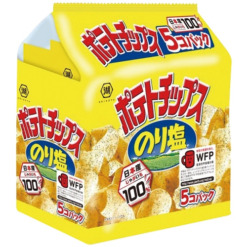 湖池屋 ポテトチップス のり塩 28g/袋 1パック(5袋)