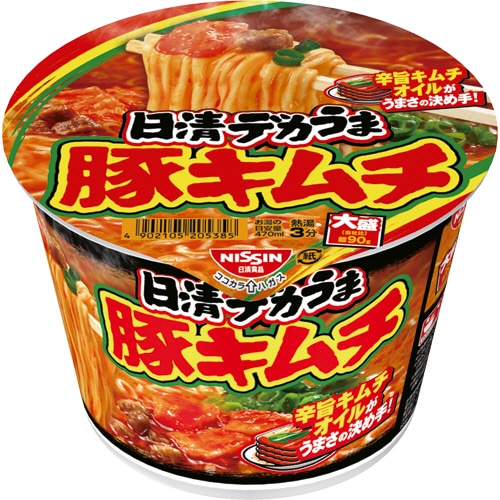 日清食品 日清デカうま 豚キムチ 1ケース(12食)