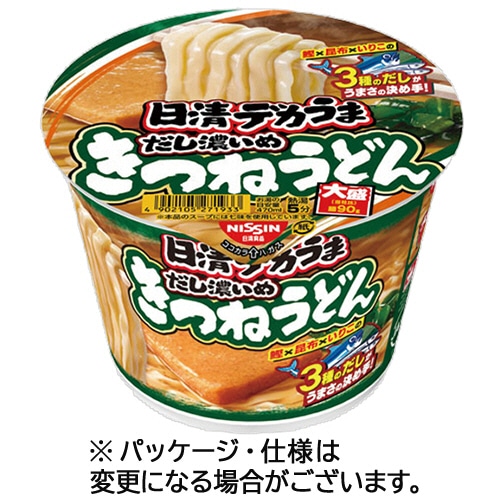 日清食品 日清デカうま きつねうどん 106g 1ケース(12食)
