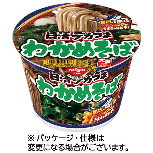 日清食品 日清デカうま わかめそば 106g 1ケース(12食)