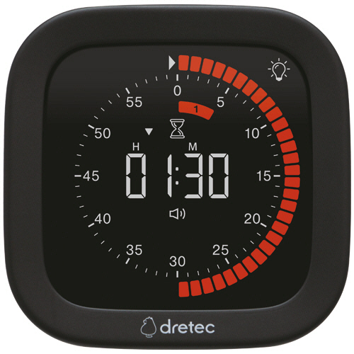 ドリテック　ビジュアルタイマー　ブラック　Ｔ－６４８　１個