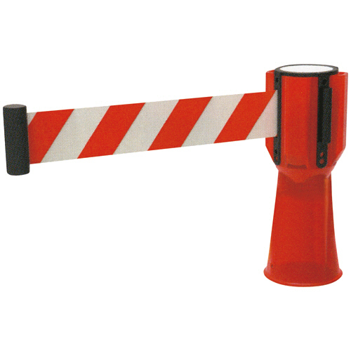 トーグ安全工業　ニューコーンテープ伸縮式　赤／白　３ｍ　ＮＣＰ－３ＲＷ　１個