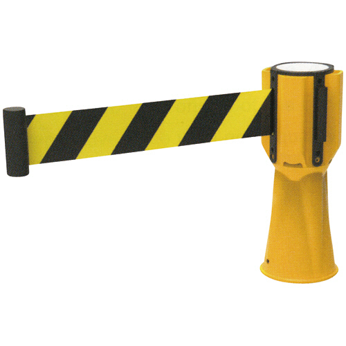 トーグ安全工業　ニューコーンテープ伸縮式　黄／黒　３ｍ　ＮＣＰ－３ＹＢ　１個