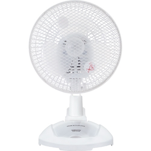 YAMAZEN 18cm卓上&クリップ扇風機 YDS-CA185(W) 1台