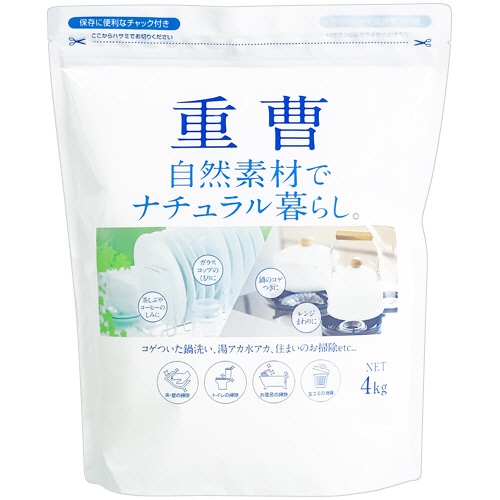 カネヨ石鹸　自然素材でナチュラル暮らし　重曹　４ｋｇ　１パック