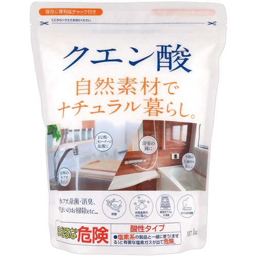 カネヨ石鹸　自然素材でナチュラル暮らし　クエン酸　１ｋｇ　１パック