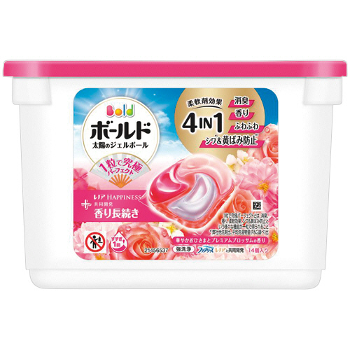 Ｐ＆Ｇ　ボールド　ジェルボール４Ｄ　華やかおひさまとプレミアムブロッサムの香り　本体　１パック（１４個）