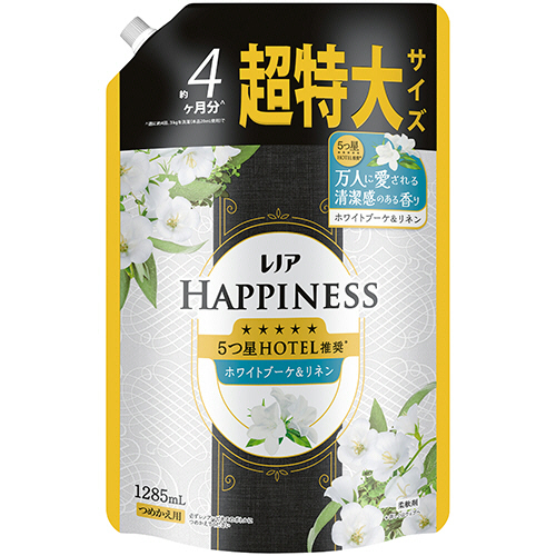 Ｐ＆Ｇ　レノアハピネス　夢ふわタッチ　ホワイトブーケ＆リネンの香り　つめかえ用　超特大　１２８５ｍＬ　１個