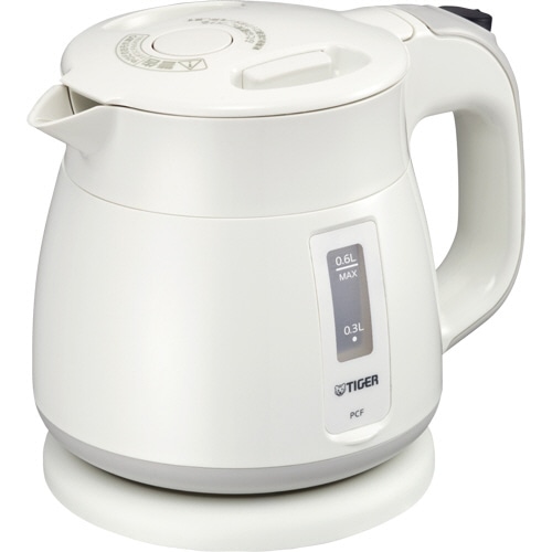 タイガー魔法瓶 電気ケトル わく子 0.6L ホワイト PCF-G060W 1台