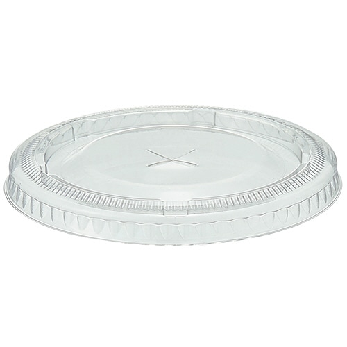 TANOSEE PETカップ(広口) 共通フタ (差込み口あり) 1パック(100枚)