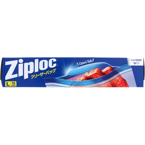 旭化成ホームプロダクツ ジップロック フリーザーバッグ ダブルジッパー L 1箱(10枚)