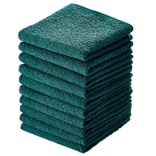 アイ・フィット おしぼりタオル ダークグリーン HT-DG10 1パック(10枚)