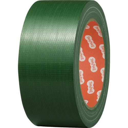 TANOSEE 布テープ(カラー) 50mm×25m 厚み約0.21mm 緑 1巻