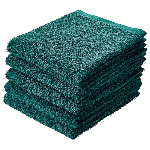 アイ・フィット フェイスタオル ダークグリーン FT-DG5 1パック(5枚)