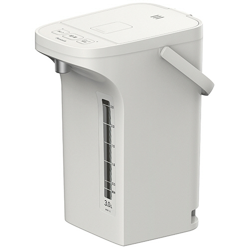 ピーコック　電気ポット（電動給湯式）　早沸きタイプ　３．０Ｌ　アッシュホワイト　ＷＭＲ－３０　１台