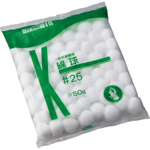 カワモト 綿球 #25 50g 023-300003-00 1パック