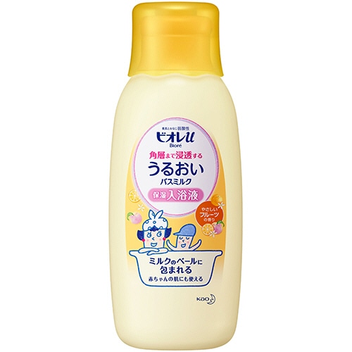 花王 ビオレu 角層まで浸透するうるおいバスミルク フルーツの香り 本体 600ml 1本