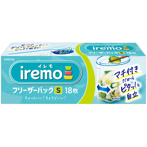 クレハ　イレモ　フリーザーバッグ　Ｓ　１パック（１８枚）