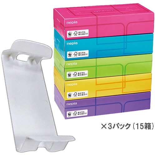 ネピア ティシュペーパー Optimistic+壁ピタティッシュセット 1セット