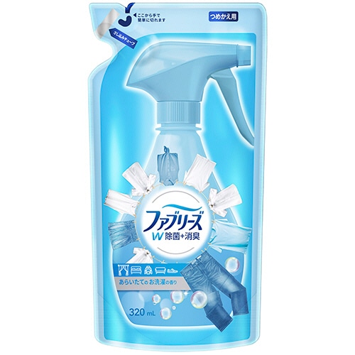 P&G ファブリーズ ダブル除菌 あらいたてのお洗濯の香り つめかえ用 320ml 1個