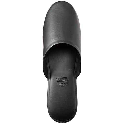 ニッポンスリッパ　滑り止め付き　抗菌レザー調スリッパ　Ｍ－Ｌサイズ　１足