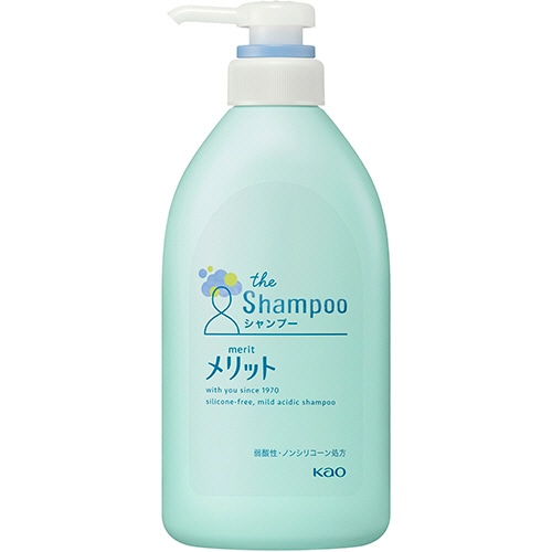 花王 メリット シャンプー 本体 ポンプ 480mL 1本