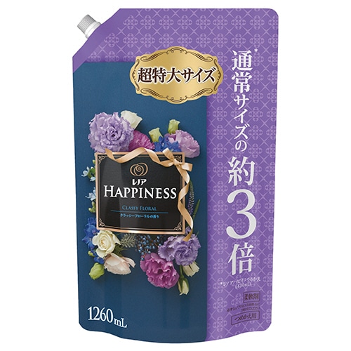 P&G レノアハピネス クラッシーフローラル 詰替用 超特大 1260ml 1パック