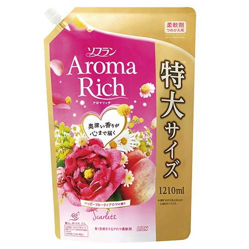 ライオン ソフラン アロマリッチ スカーレット つめかえ用特大 1210ml 1パック