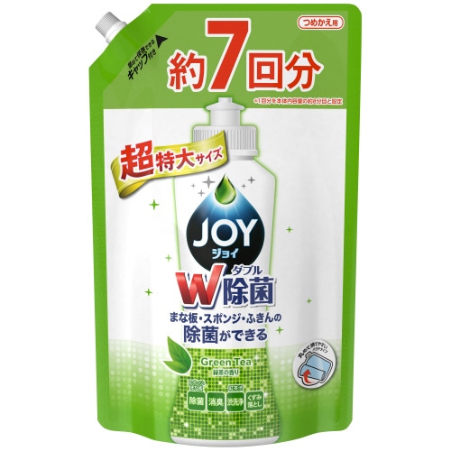 P&G 除菌ジョイ コンパクト 緑茶の香り つめかえ用 超特大 1065ml 1本