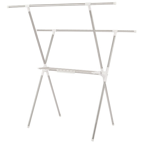 パール金属　タオル掛付　室内物干しスタンド　Ｘ型（伸縮式）　Ｎ－７３３６　１台