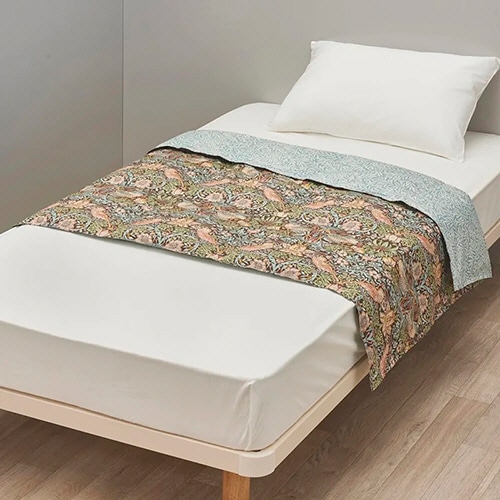 西川　モリス　ギャラリー　羽毛ハーフケット　ＭＧ４６５２　１５０×１００ｃｍ　ブラウン　ＫＳ０４８０１０３５３３０　１枚