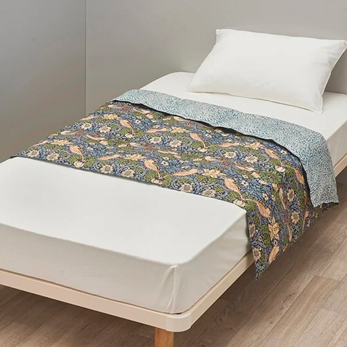 西川　モリス　ギャラリー　羽毛ハーフケット　ＭＧ４６５２　１５０×１００ｃｍ　ネイビー　ＫＳ０４８０１０３５８６０　１枚