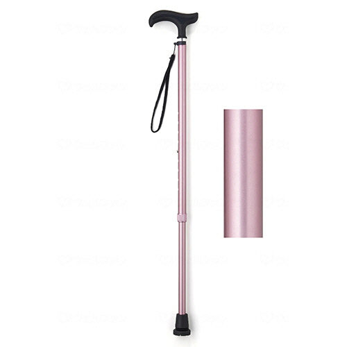 ウェルファン　まごころステッキ　ベーシック　７３－９３ｃｍ　ローズ　００９７９１ＲＯ　１本