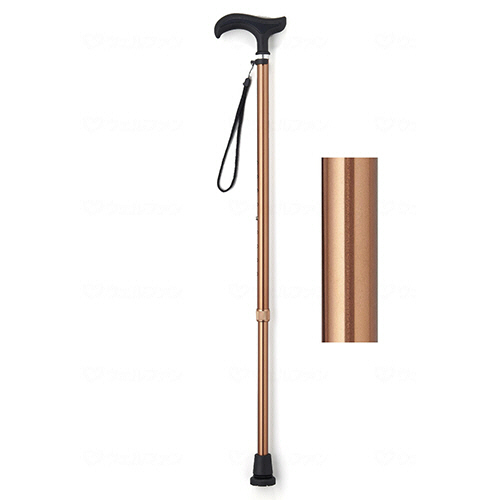 ウェルファン　まごころステッキ　ベーシック　７３－９３ｃｍ　ブラウン　００９７９１ＢＲ　１本