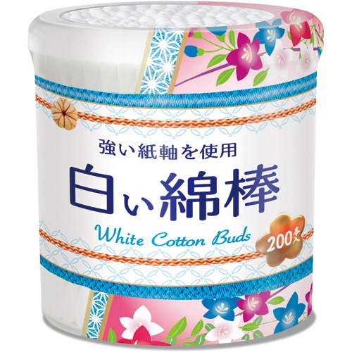 サンリツ 白い綿棒 本体 1パック(200本)
