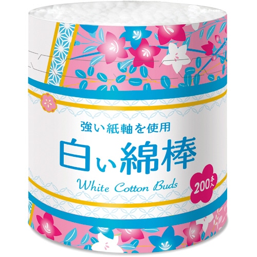 サンリツ 白い綿棒 詰替用 1パック(200本)
