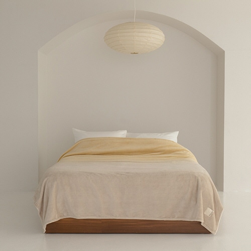 西川　ｈａｕｕ　もちもちブランケット　ＥＰ４５５１　１４０×２００ｃｍ　イエロー　ＦＱ０４０４５５２７４３０　１枚