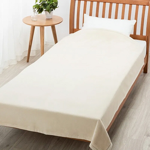 西川　ボーテ　シール織綿毛布　ＢＥ３６０４　１６０×２１０ｃｍ　ベージュ　ＦＱ０３１５１０１９３００　１枚