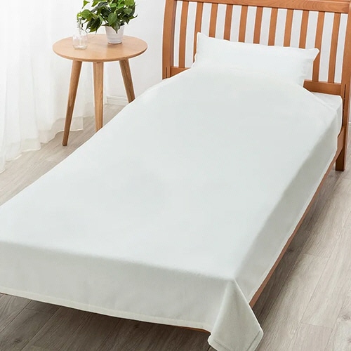 西川　ボーテ　シール織綿毛布　ＢＥ３６０４　１６０×２１０ｃｍ　ホワイト　ＦＱ０３１５１０１９７００　１枚