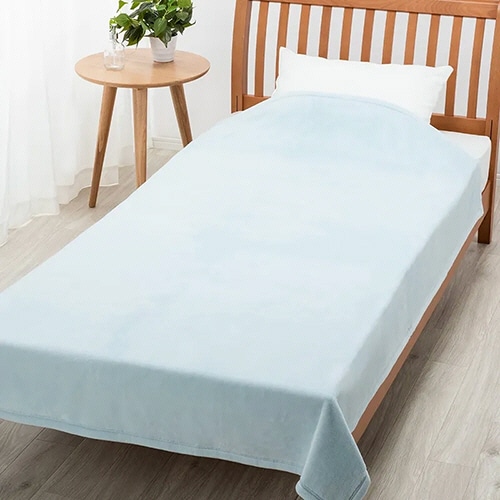 西川　ボーテ　シール織綿毛布　ＢＥ３６０４　１６０×２１０ｃｍ　ブルー　ＦＱ０３１５１０１９８００　１枚